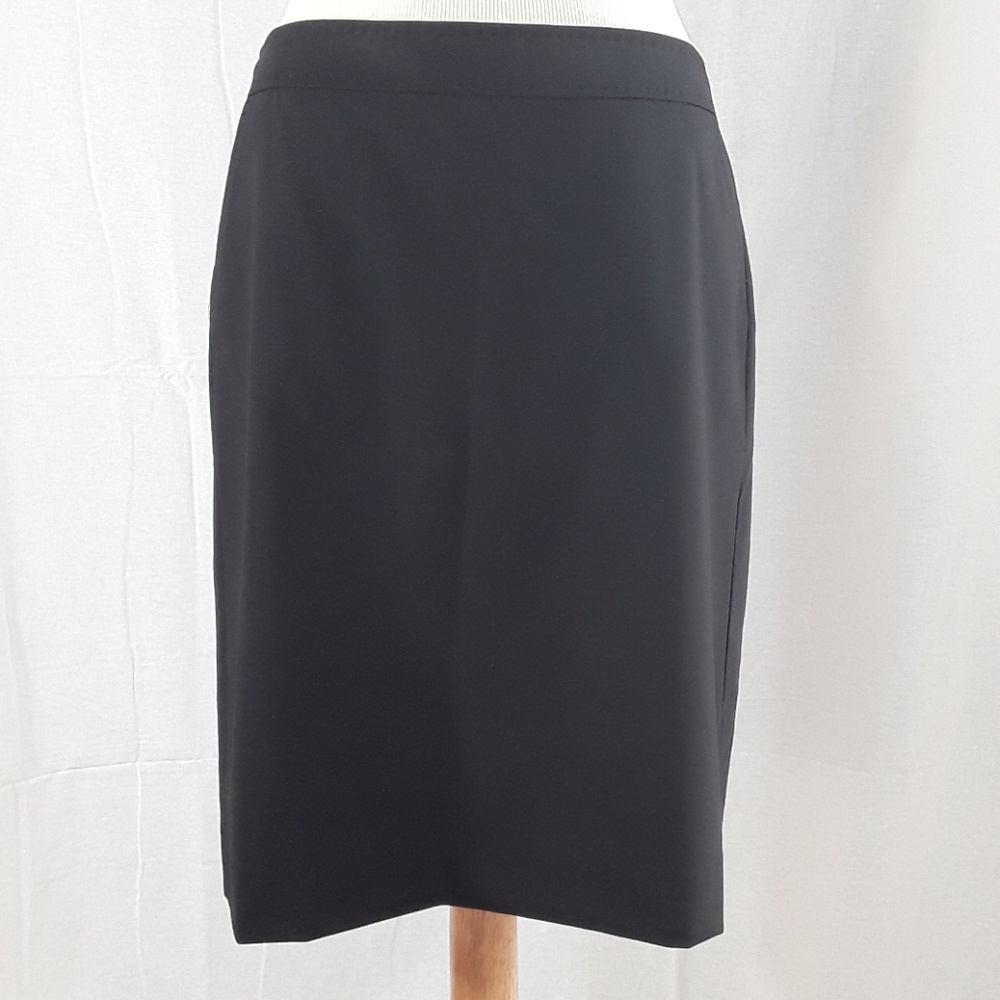 Banana Republic black wool straight skirt - Picture 1 of 4